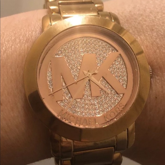 Michael Kors Bradshaw Crystal Wristlet Watch